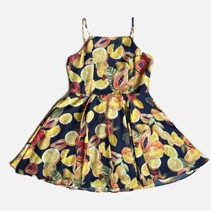 Gianni Bini Citrus Print Dress Women’s M